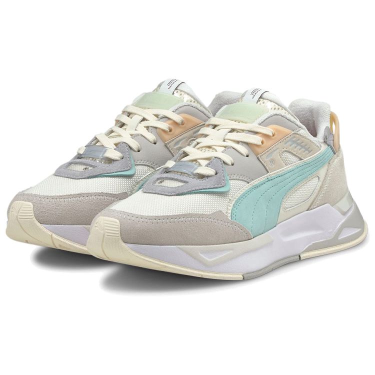 Puma Mirage Leather Casual Outdoor Low-Top Lifestyle Shoes Unisex Sneaker Gray Pink Blue 380696-04