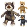 Zabawka dla zwierząt Teddy Bear, zabawka wydająca dźwięki, interaktywna, dla psów, do zgrzytania, czyszczenia zębów, antygryzowa, Abreact, zabawka dla misia, artykuły dla zwierząt