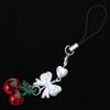 Handcrafted Cherry Phone Charm Cute Phone Pendant Fruit Phone Chain Pendant Strap Lanyard Backpack Pendant for Bag Key