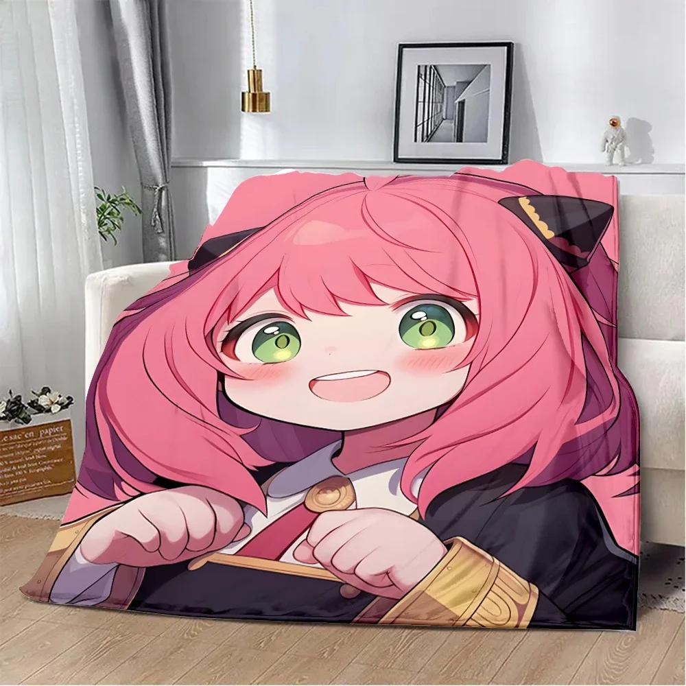 Spy x family Cartoon anime Printed Blanket Picnic Blankets Warm Blanket Soft and Comfortable Blanket Home Travel Birthday Gift