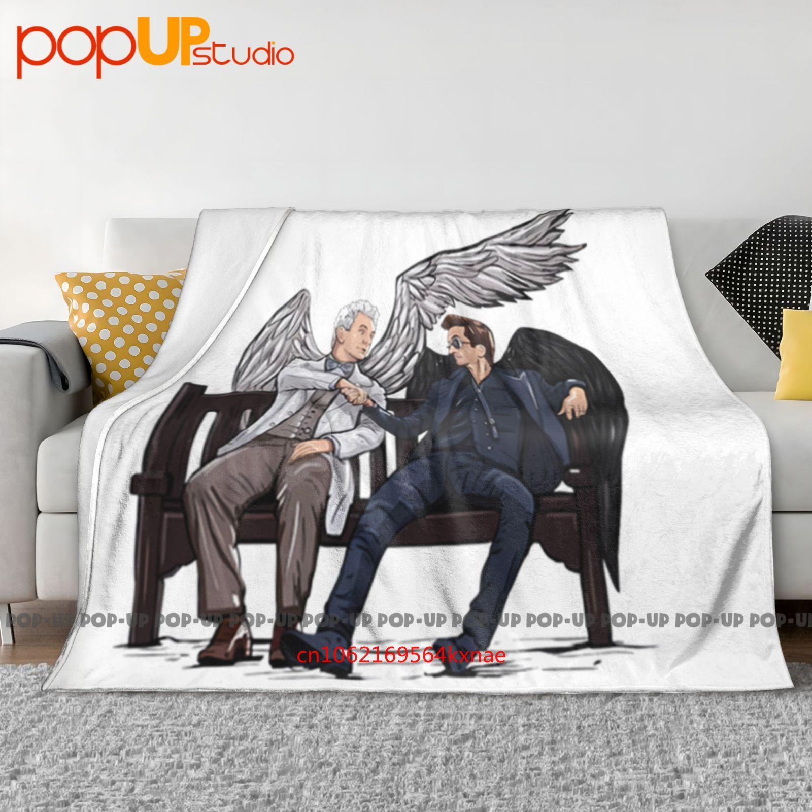 

Good Omens Ultra-Soft Blanket Quilt Winter Sofa Cover Bed Covers 30x40in
