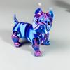 Figurka Buldoga Drukowana 3D Z Ruchomymi Stawami Figurka Psa Model Szczeniaka z Artykulacją Zabawka Fidget Dekoracja na Półkę Domową Biurową Ozdoba