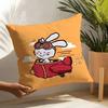 3 Classic Painting Of A Quirky Fun Rabbit Pillow Case Home Living Room Decoration Linen Pillowcover Pillow Cases Cushion Cover
