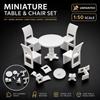 2Set Miniature Miniature Furniture Model Self Assembly Dollhouse Furniture Set  House Decoration