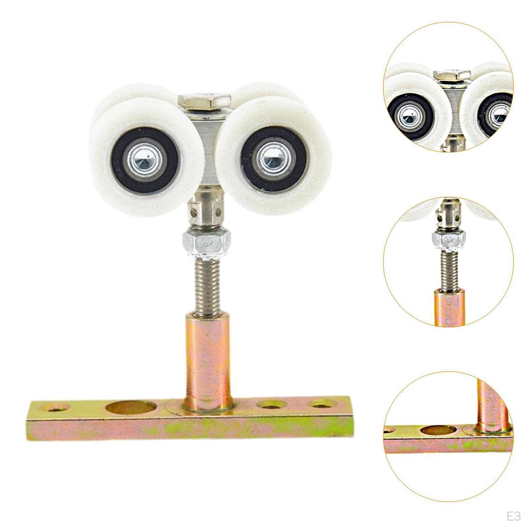 Folding Door Hanger Roller Hanging Wheel Household Rail Pulley for Cloakroom