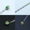 Zeppeli Jojo Gyro Green Rotating Anime Necklace Metal Cartoon Themed Peripheral