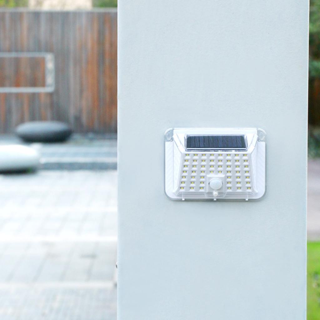 90 lysdioder solcelledrevet energilys utendørslampe Wall Street gjerdelys 3 lysmoduser Sensitive