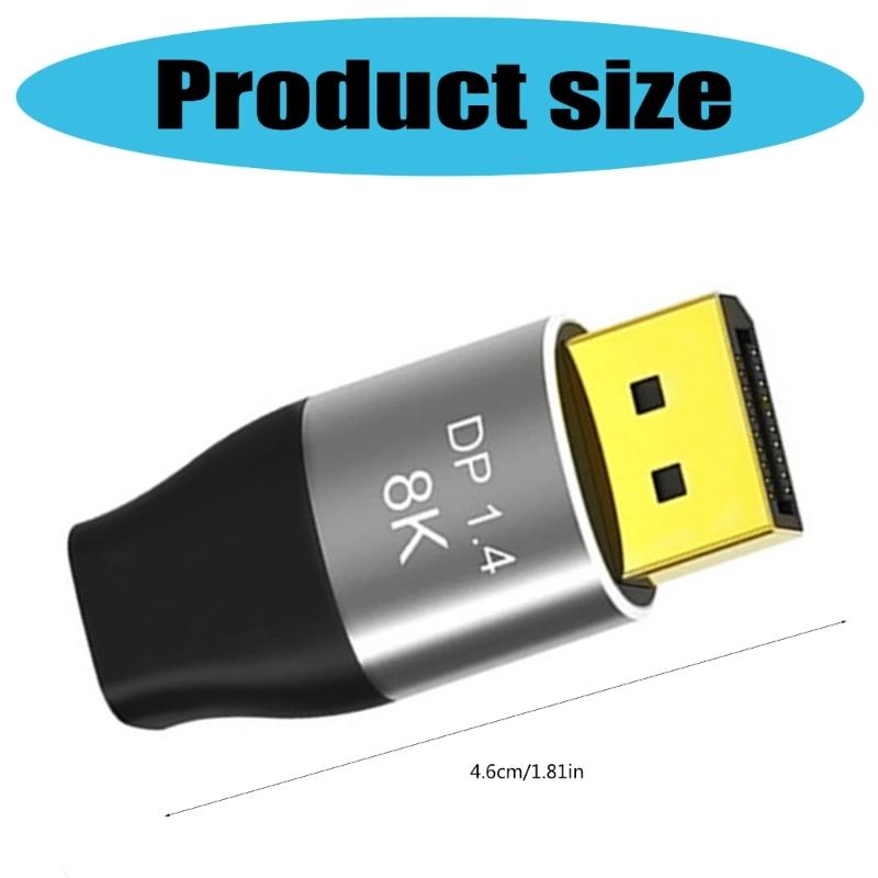 1.4 MiniDP to  Adapter for 8K@60Hz 4K@144Hz High Resolution Video Output