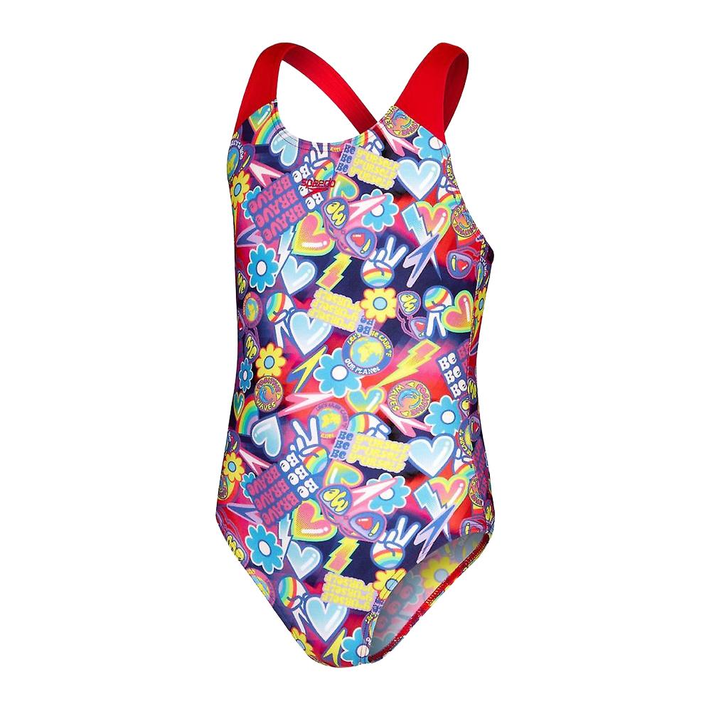 Speedo Girls Digital Splashback One Piece Swimsuit