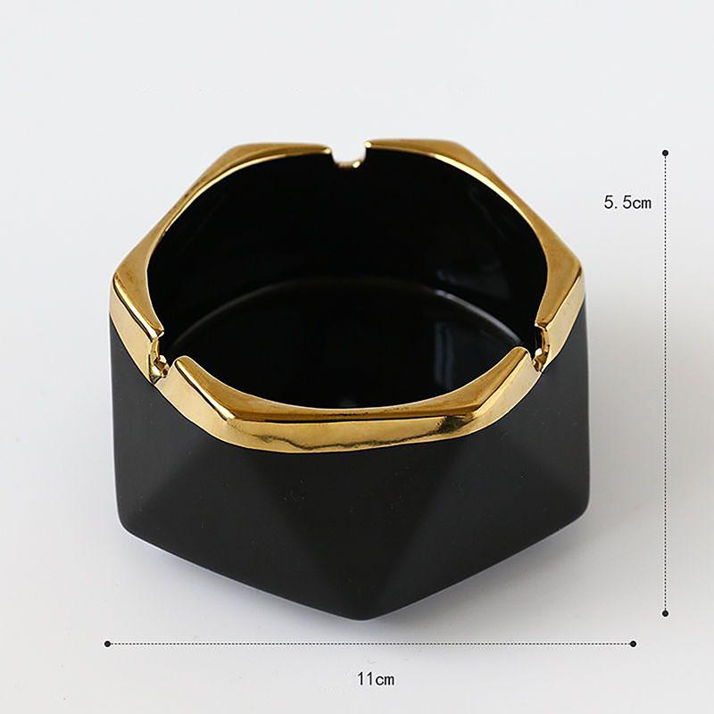 European Ceramic Ashtray Accessories Home Living Room Coffee Table Furnishing Ornaments Hotel Club KTV Desk Decoration Items