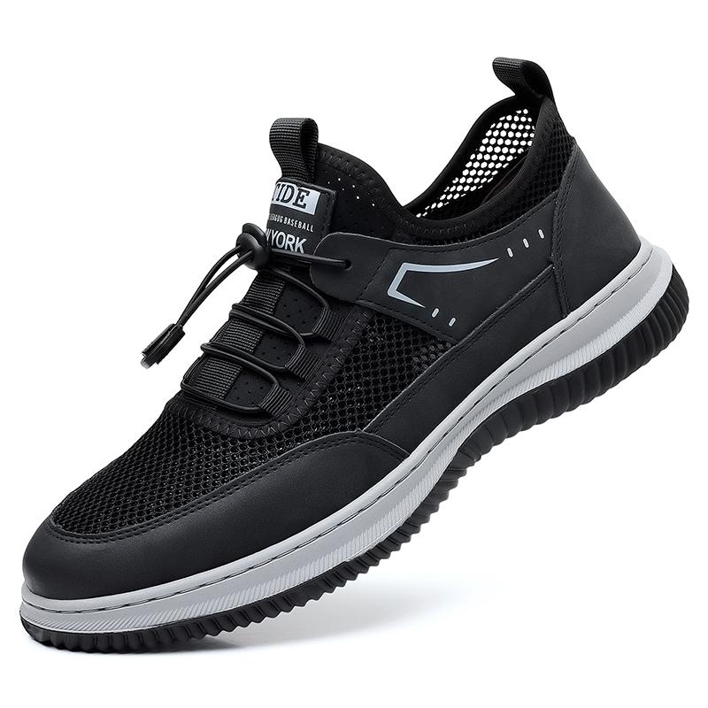 

Sneakers Comfortable and breathable classic style design Outdoor leisure sports walking Trendy men s daily shoe Black white gray 44 чёрный