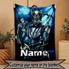Personalisierte Knight Rider Druckdecke mit individuellem Namen, Heimdekoration, Schlafzimmer, Sofa, Camping, Couch, Geschenke für Geburtstag WeihnachtenEnthusiasten