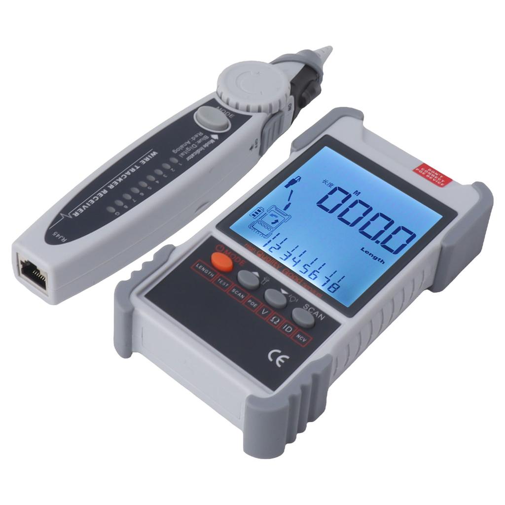 ET616 Cable Tester Multimeter Multifunctional Line Finder with LCD Display for Cable Sorting Maintenance Sorting Telephone Wire Testin