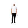 Emporio Armani SS23 Logo Embroidered Striped Trim Short Sleeve Polo Shirt Men tops White 3R1FC0-1JTKZ-0100