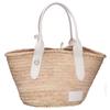 J&MDavidson BASKET M Raffia/Leather Basket Bag Tote Bag Natural / whiteUsed