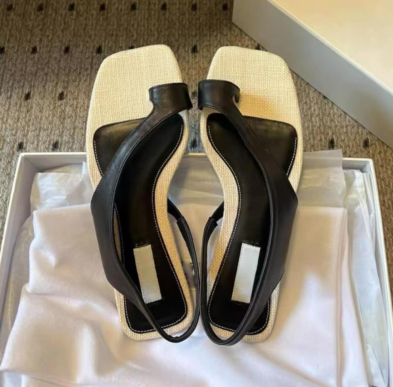 

Bow Women Flat Sandals Square Toe Clip Toe Shoes Woman Slippers 2025 Trend Summer Slingback Shallow Casual Flip Flops Sandalias 40 абрикосовый