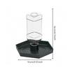 Automatic Reptile Water Dispenser | Low-Profile Base Design, Ribbed Interior