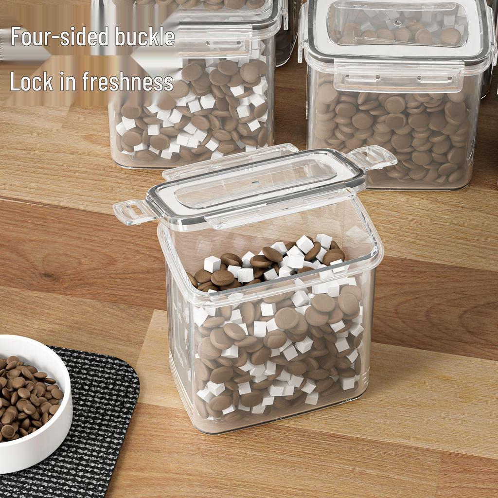 Thickened Grain Storage Container: Moisture-Proof, Sealed Pet Food Bucket for Cats and Dogs