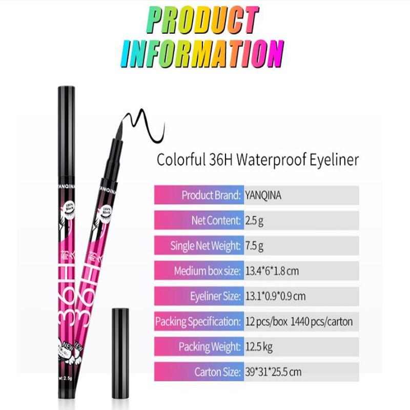 2 Teile/satz Schwarz Mascara Flüssigen Eyeliner Langlebige Wasserdichte Wimpern Verlängerung Augen Make-Up Kit Werkzeug
