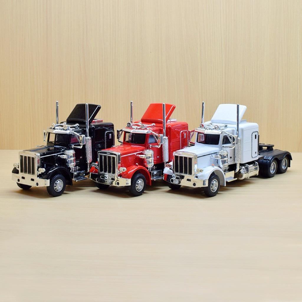 Alloy Semi-Truck Model Toy – American Box Container Truck