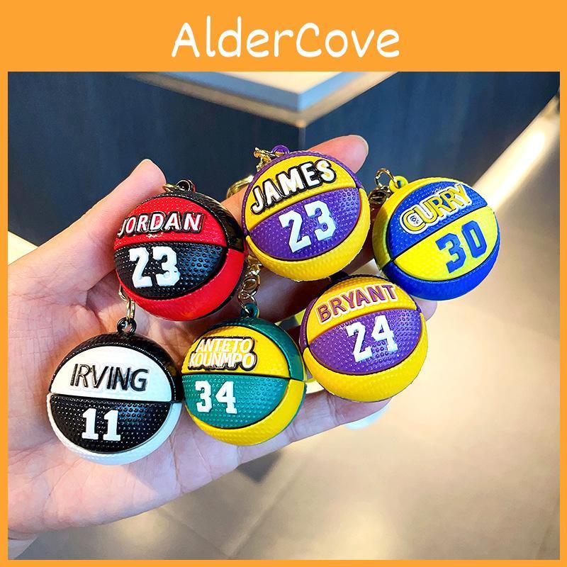 Creative 3d Basketball Keychain Soft Rubber Nba Accessories Gift Bulk Lot