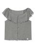 Eogeulliswedou Ruffle Flower Blouse (Gray)