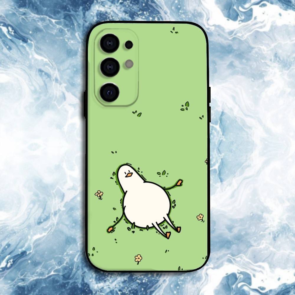 Cartoon Cute Goose  Phone Case For Samsung S25,S24,S23,S22,S21,S20,Plus,Fe,Lite,Others Black Cover