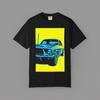 Retro Muscle Car T-Shirt and Kids Tshirt | Neon Pop Art Classic Mustang Graphic | Unisex Heavyweight T-Shirt and Kids Tshirt