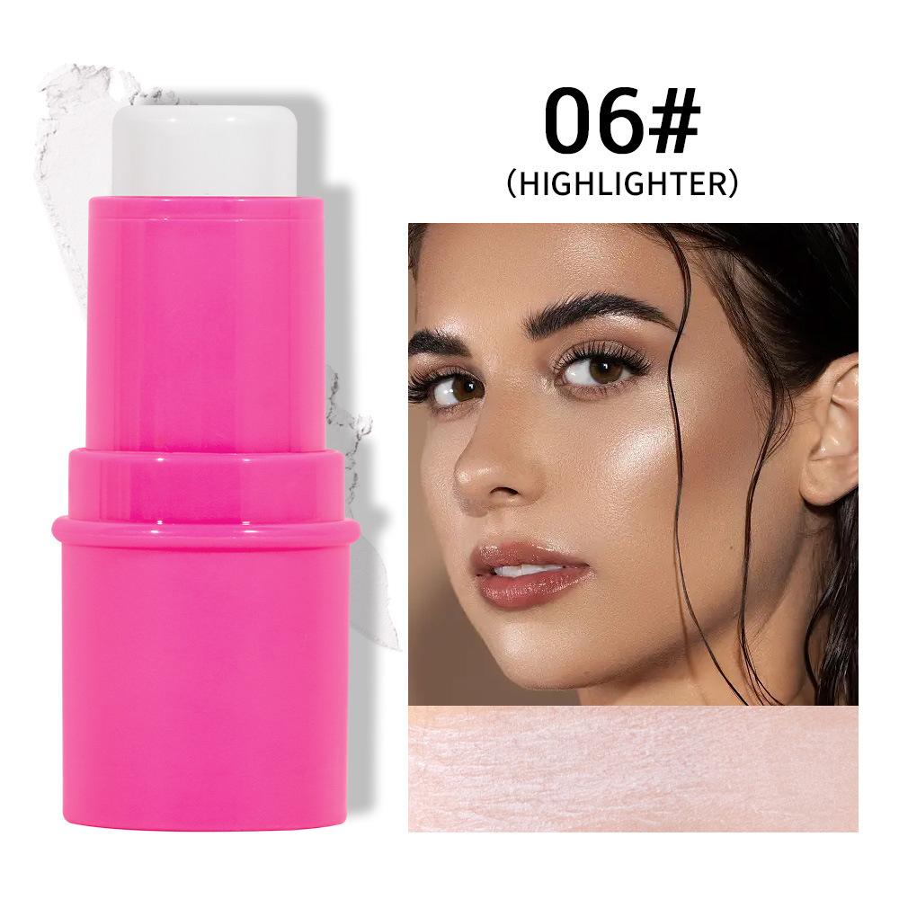 JULYSTAR Schönheit Gesicht Aufhellend und Pflegend Highlight Stick Make-up Natürlich Dreidimensional Langanhaltend Leicht zu Färbender Rouge Stick