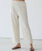 KIMDOH Ivory Wrinkle Wide Knit Pants