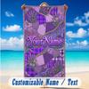 Fantasy Magic Theme Beach Towel Personalized Custom Name & Text Soft Quick Dry Beach Towel for Swimming Travel