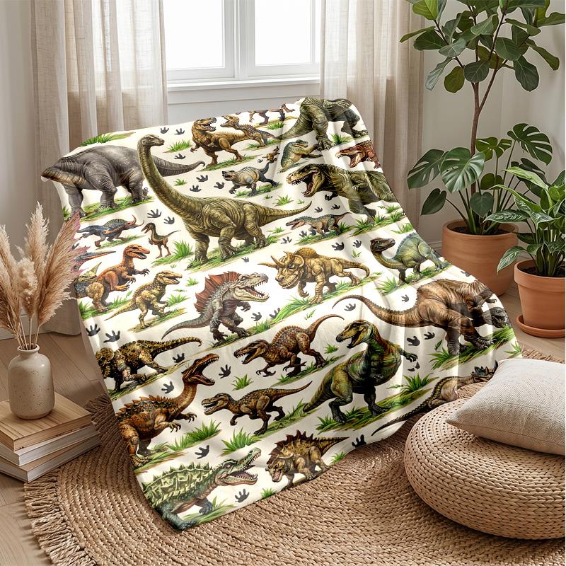 

Dinosaur Samurai Eating Sushi blanket Personalized Name Flannel Blanket Soft Cozy Plush Throw for Sofa Bed Lightweight Home Decor 75x90cm