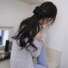 After Frill Scrunchie (Navy)