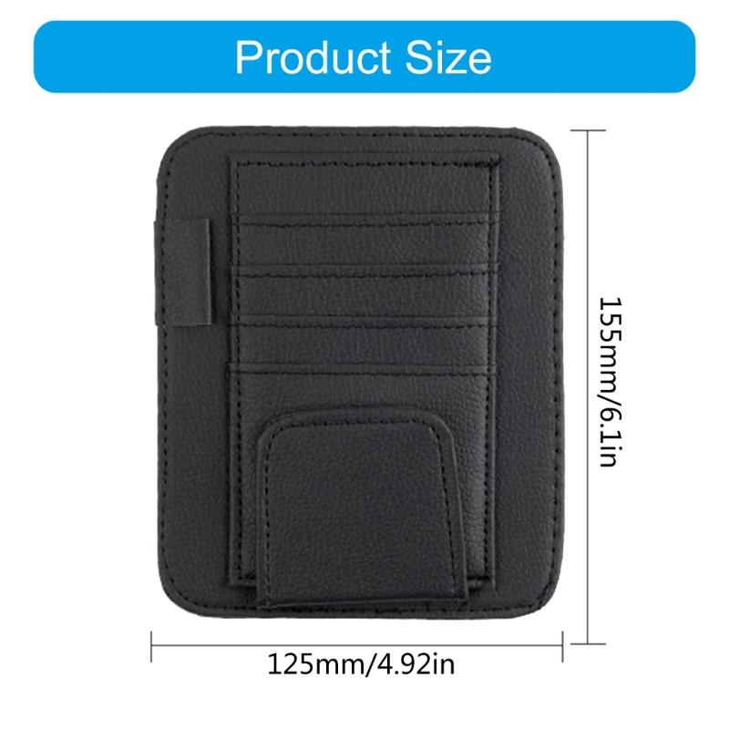 Automotive Sun Visors Eyewear Card Clip Glasses Organizers Space Saving Designs for Commuters and Long Distance Drivers