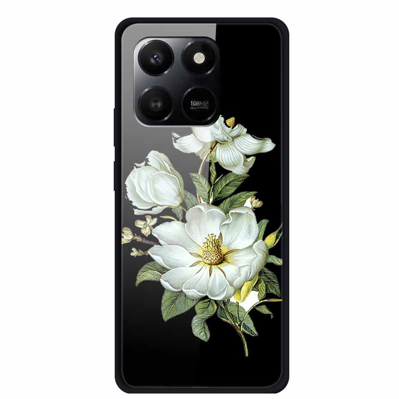 Phone Case For Honor 400 Smart Play 10T Case Luxury Cartoon Tempered Glass Hard Back Cover For Honor X7d Case Coque Funda Shell