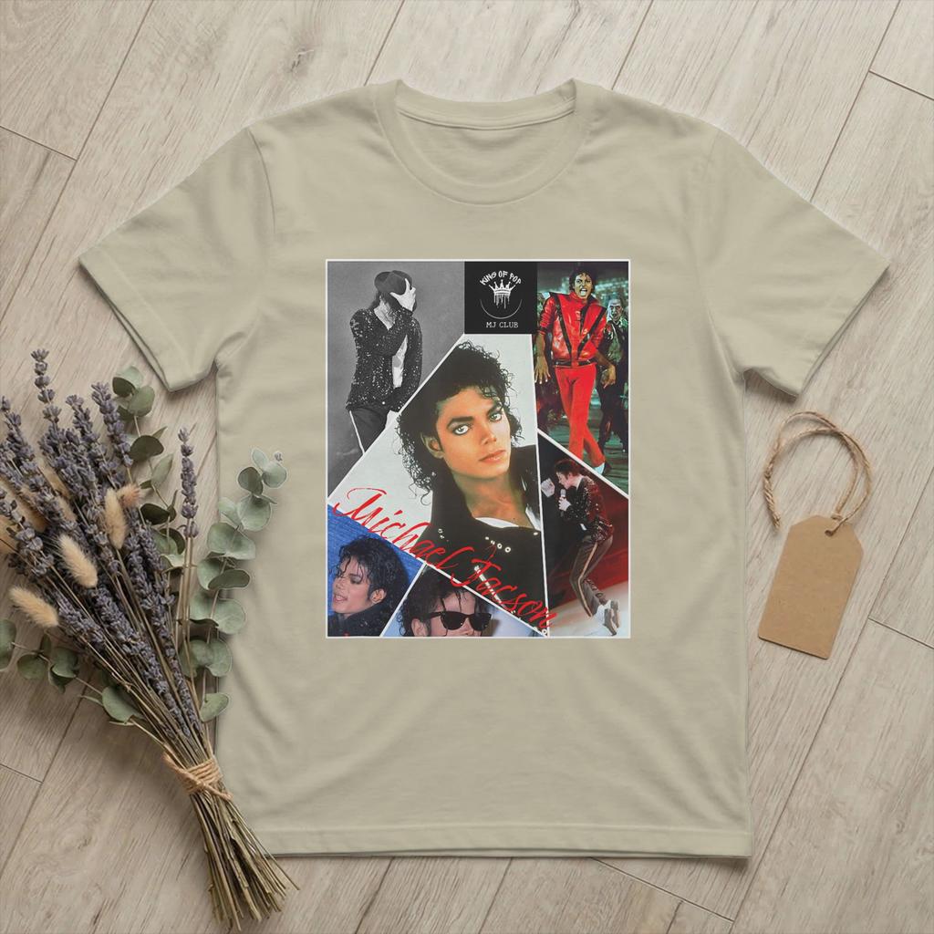 Michaels Pop King Jacksons T Shirts for Unisex Pure Cotton Casual TShirts Round Neck Singer Hip Hop Tees Short Sleeve Clothes Gift