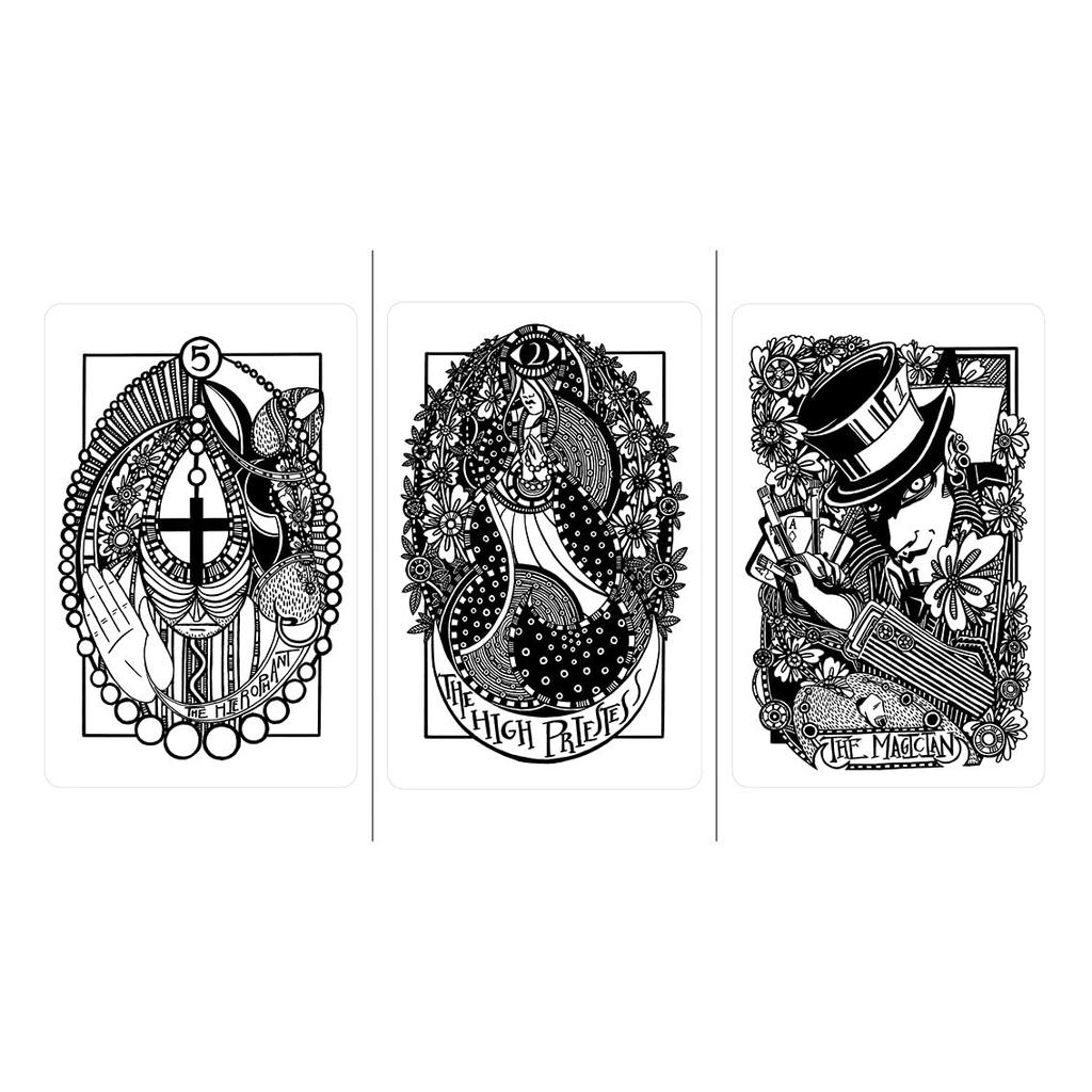 Kancharo 78-Card Tarot Card Set [Heart & Hands Tarot] Includes Japanese Tarot Card Instructions & Pouch (Authentic)