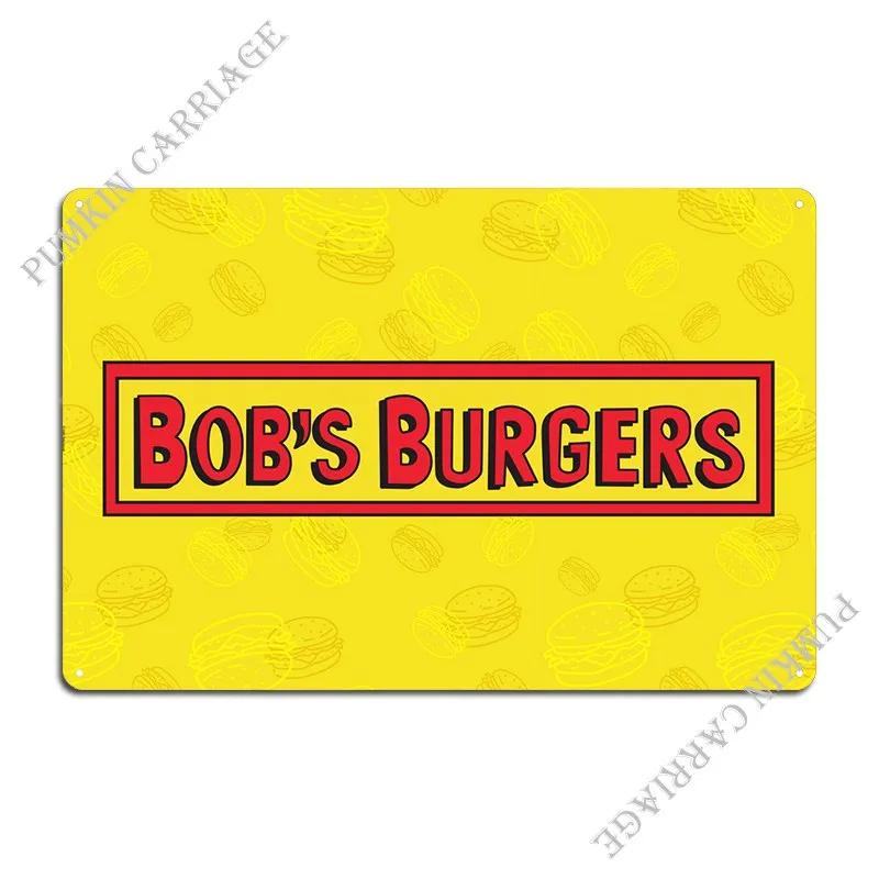 Bob`S Burgers школьный рок-н-ролл мэшап Старые жареные бургеры Боба Металлическая табличка Настенная роспись Кухня Гараж Дизайн Жестяная вывеска Постер 20x30cm(7.8x11.8inch)