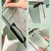 1 Pcs Writing Pad Memo Clip Board Verhical Plate Clamp A4 File Folder Multifunction Clipboard Dual-use Paper Storage Organizer