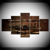 Canvas Painting Airplane Biplane Model 5 Pieces Wall Art Painting Modular Wallpapers Poster Print Decor