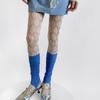 Sheer Floral Pattern Mesh Tights Breathable Nylon Fabric Pantyhose Hollowout Lace Fishnet Stockings For Women Hosiery