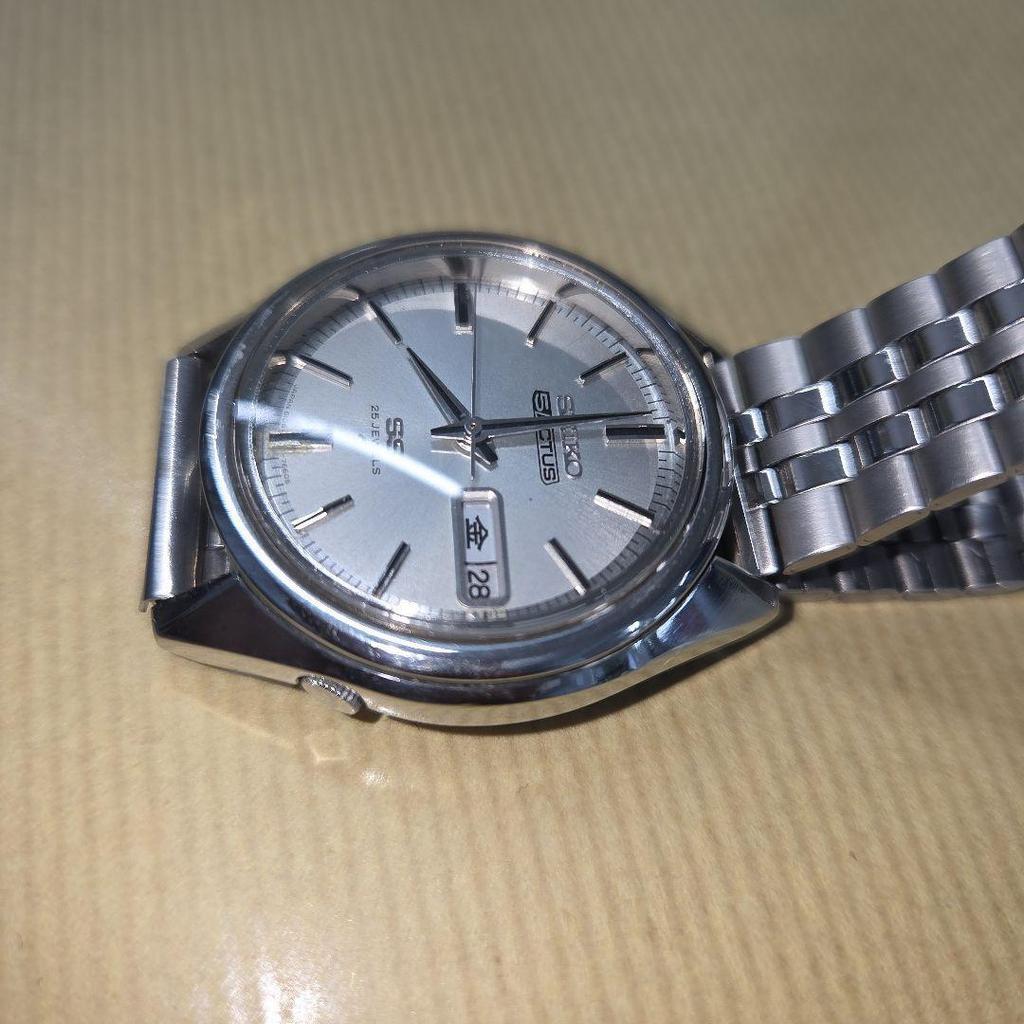 Used SEIKO 5 ACTUS SS Automatic Watch 25 Jewels Made In 1972