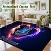 Crystal Velvet Square Rug Custom NameEverton FC Pattern Non Slip Home Floor Decor Rug