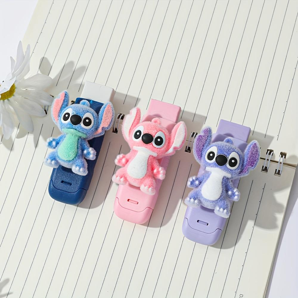 Disney Stitch Pencil Eraser, Soft Cartoon Design, Durable Easy To Clean, Vibrant Color, Ideal for School Office  Educational Use