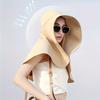 Women's Sun Protection Hat with Neck Cover, Foldable Wide Brim Summer Beach Cap, Lightweight Breathable for Spring-Summer Season