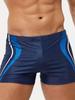 Men's Sexy Plaid Beaded Boxer Swim Trunks - Large Size for Beach or Hot Spring