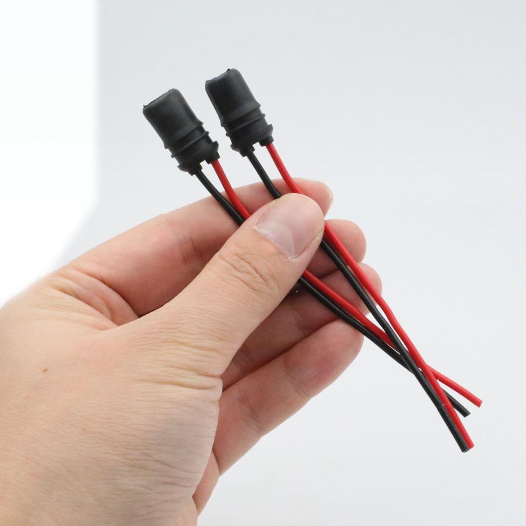 Car Round Prewired Harness Female Socket T10 Socket for LED