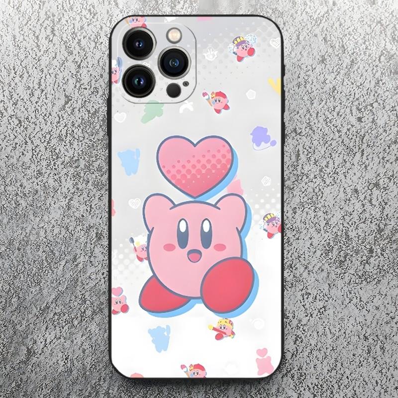 Cute Kirbys Phone Case For Iphone 14 Pro 13 Mini 11 12 Max Xr X Xs 7 8 6 Plus Shockproof Back Cover