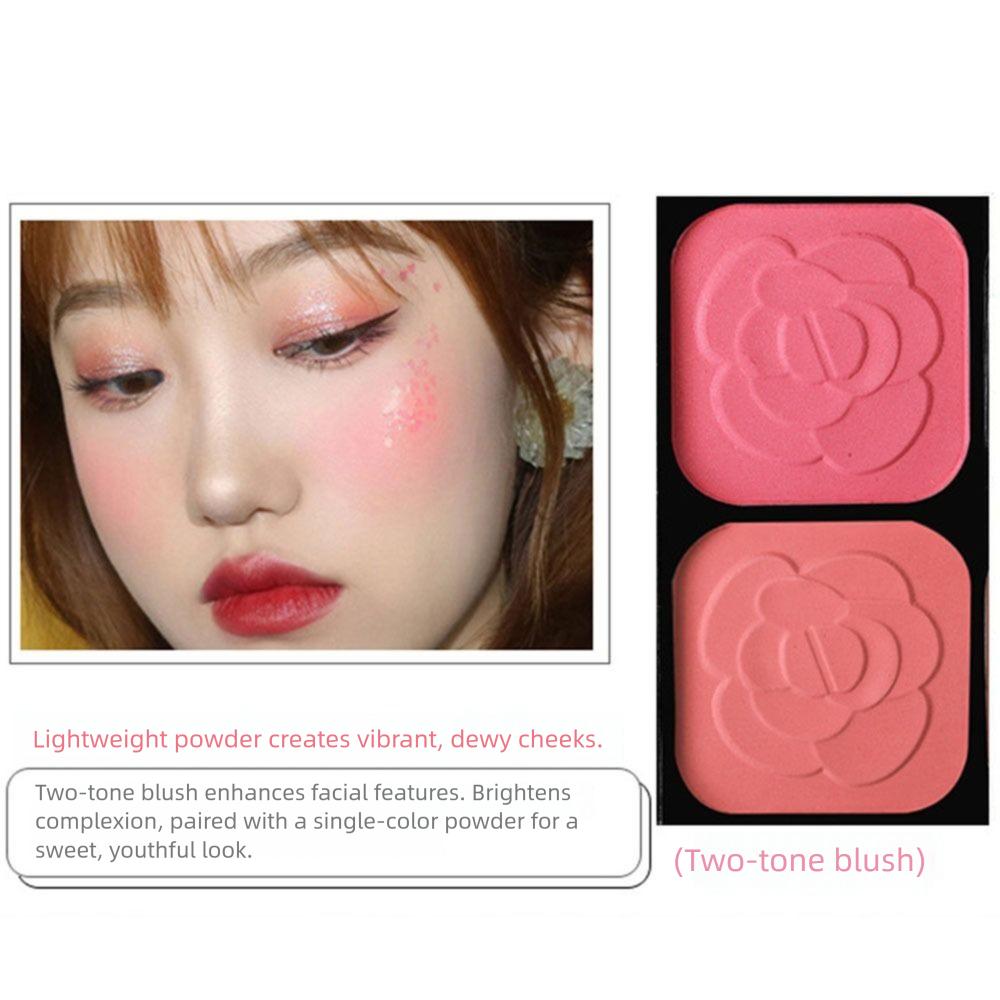 Glitter Blusher Cosmetics Palette Bag with Mirror Brush Makeup Dispensing Box For Girls