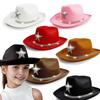 Barnhatt Glittrande Strass Stjärnmönster Lättvikt Bekväm Passform Cowboyhatt Karnevaler Utklädning Halloween-tillbehör